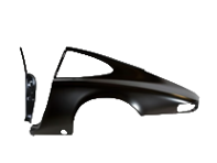 Rear 1/4 panel with separate door pillar Coupe. Porsche 911 08/1969- 07/1973 - 91150306100GRV, 1680400370, 591049HF, 1680401070, 591050HF, 91150306100, 91150306200, 1680401080, 90150306222, 90150306203GRV, 91150306201GRV - 1680400370, 1680400380